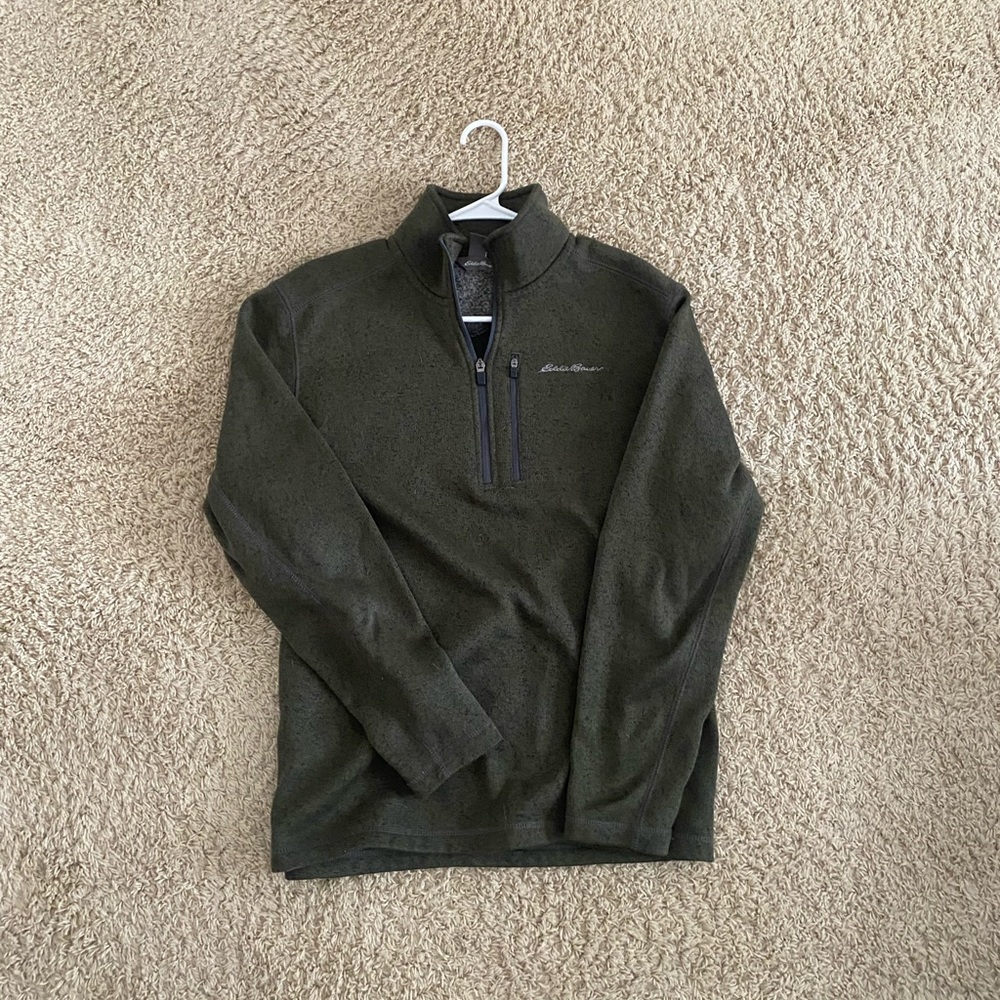 EDDIE BAUER 1/4 ZIP GREAT CONDITION SIZE Large